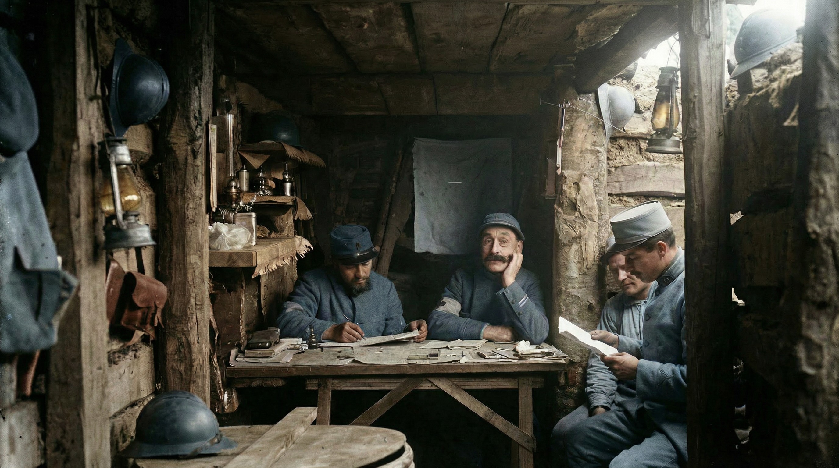 Image IA cagnas WW1
